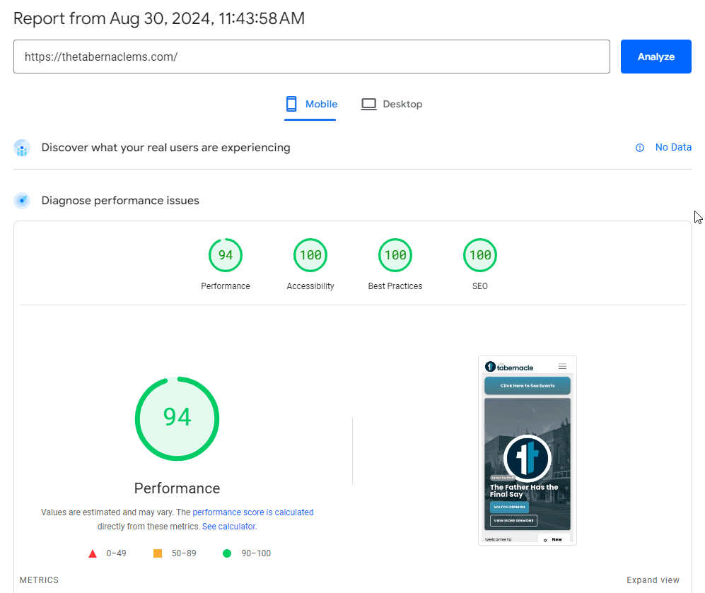 Performance Report